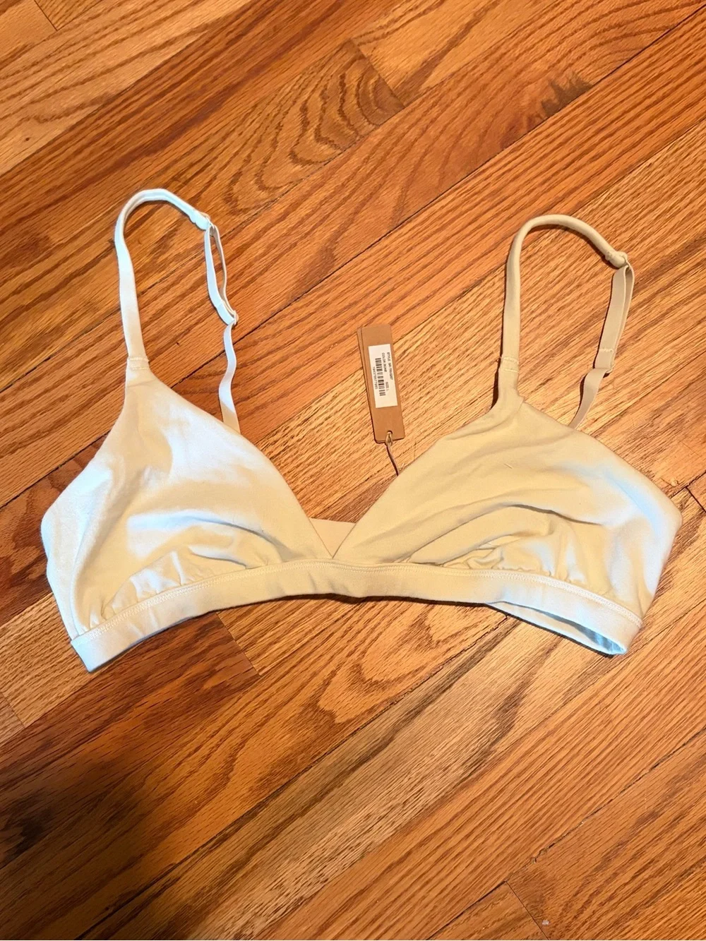 SKIMS Cotton Jersey Triangle Bralette - Bone - Picture 6 of 11